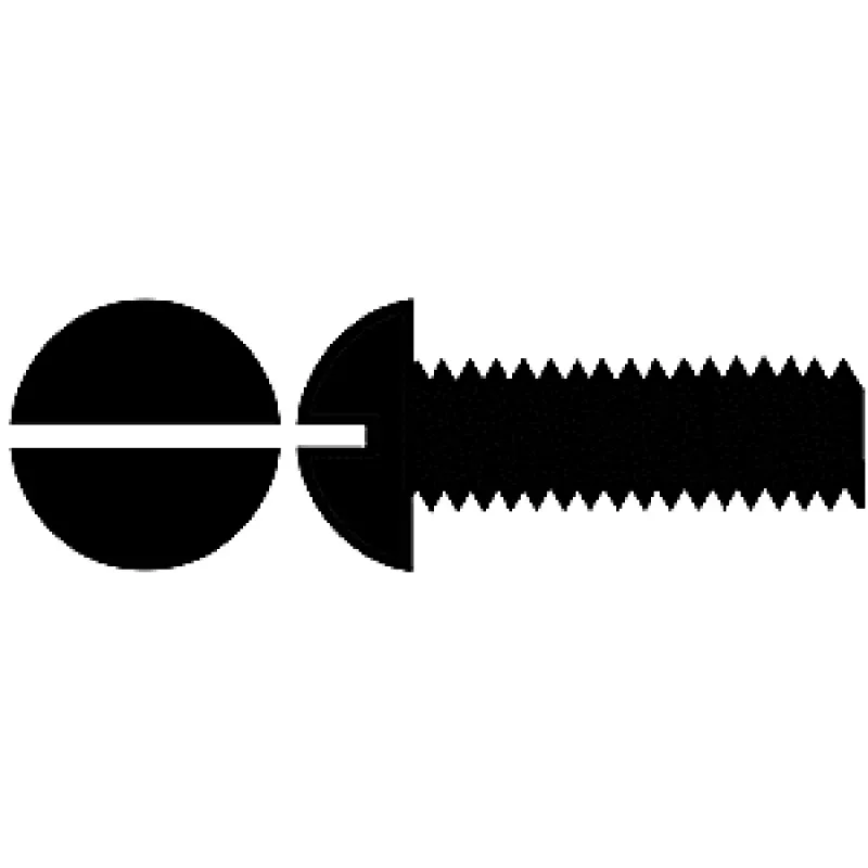 00-90 Brass Round Head Machine Screw 3/16 x .047"