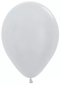 05" Satin Silver 481 - Round Balloons (50pcs)
