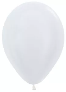 05" Satin White 405 - Round Balloons (50pcs)