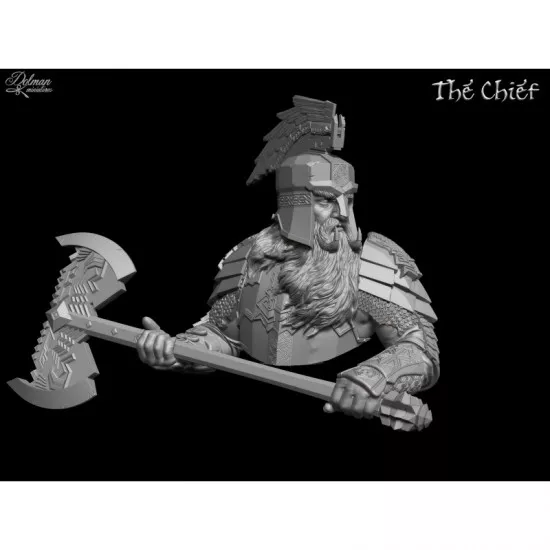 1/10 The Chief Bust with Helmet Dolman miniatures B-40