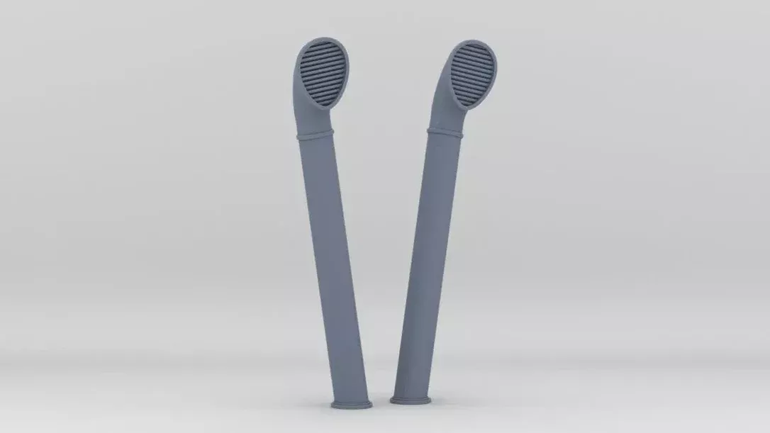 1/100 DKM Schnellboot Amidships Vent Pipes Set (2pcs)