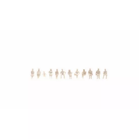 1/100 Sitting People White Architecture Line (without benches) NOCH 16000