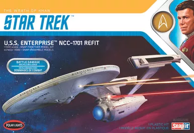1/1000 Star Trek USS Enterprise Refit Wrath of Khan Edition - POL974