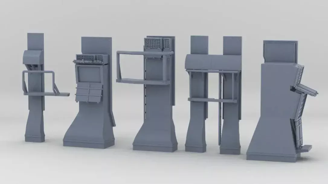 1/144 DKM Bismarck Forward Turret Vents Set