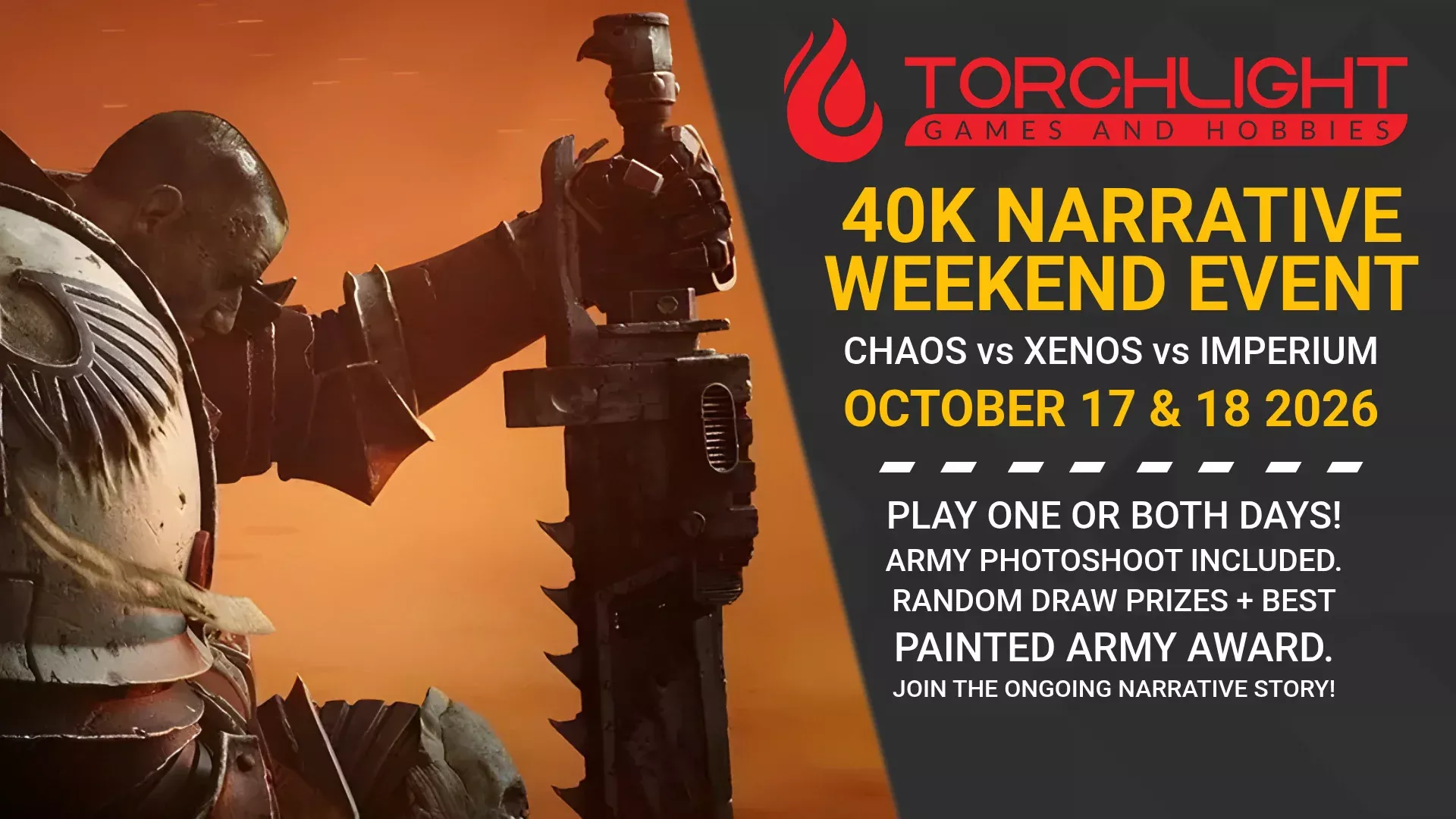 40K Narrative Weekend Event [Oct 17-18 2026]
