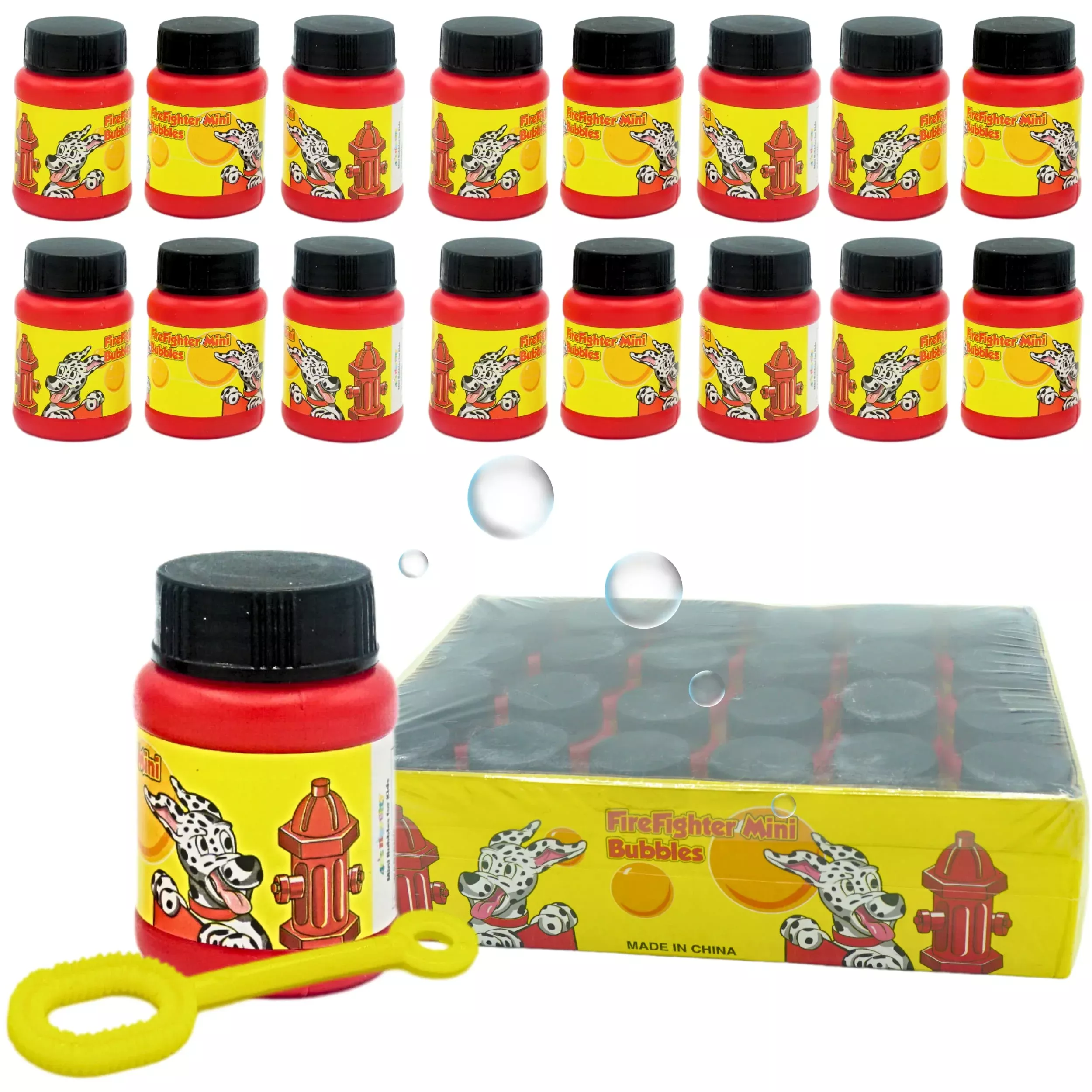 4E's Novelty Mini Bubbles for Kids, Dog Theme, 24 Pack, Mult