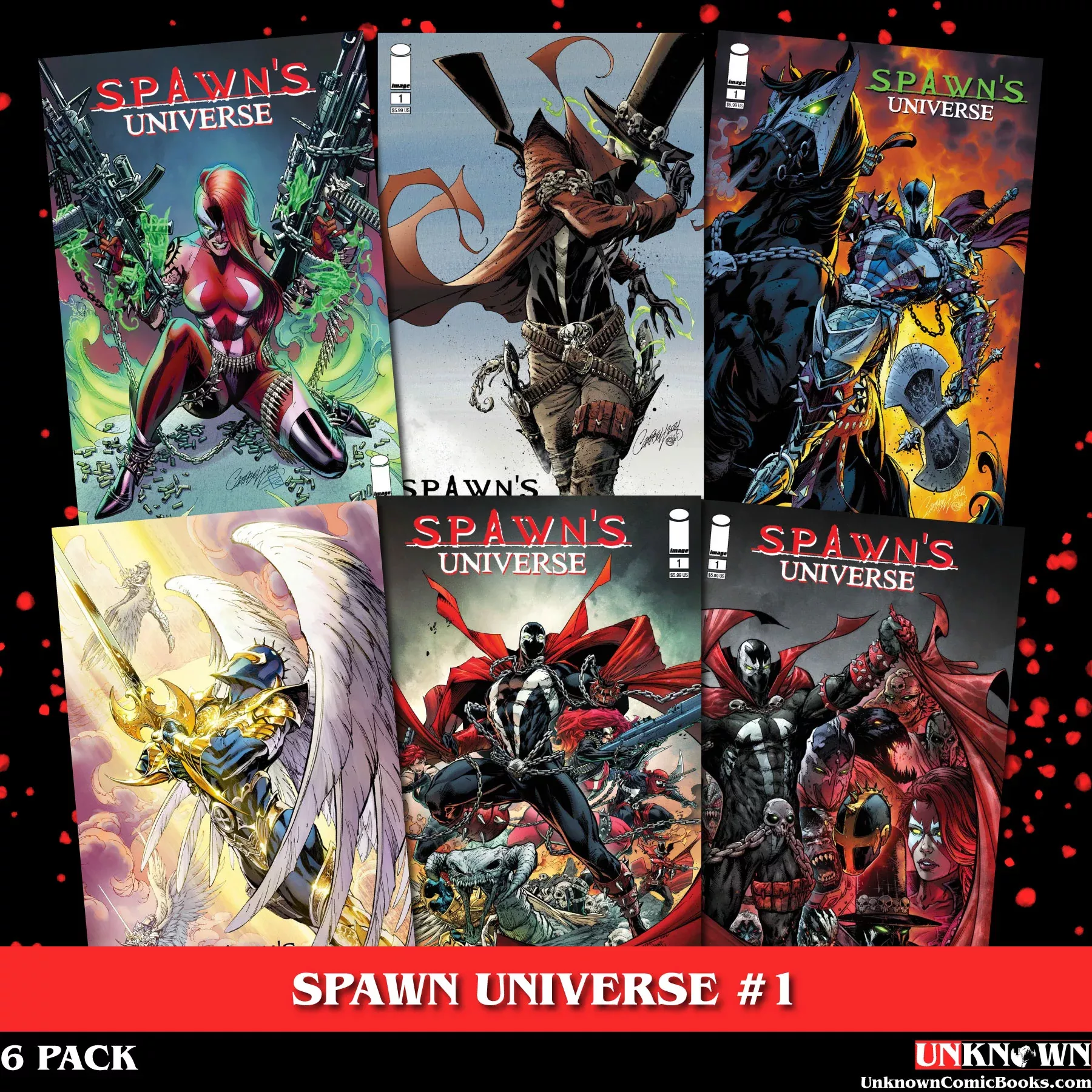 [6 PACK] SPAWN UNIVERSE #1 (06/23/2021)