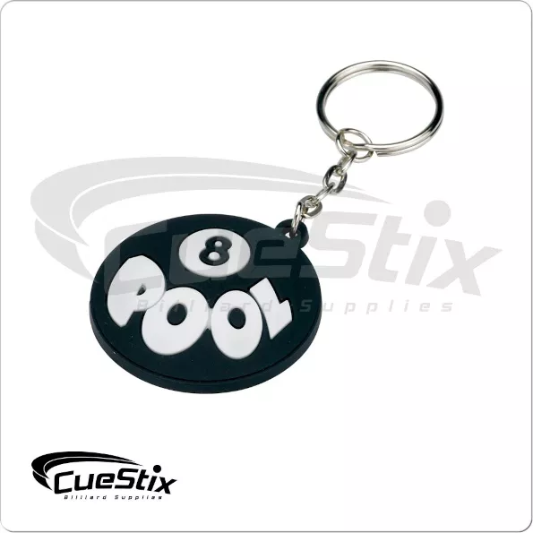 8 Ball Pool Rubber Key Chain For Sale – Game Room Gorilla