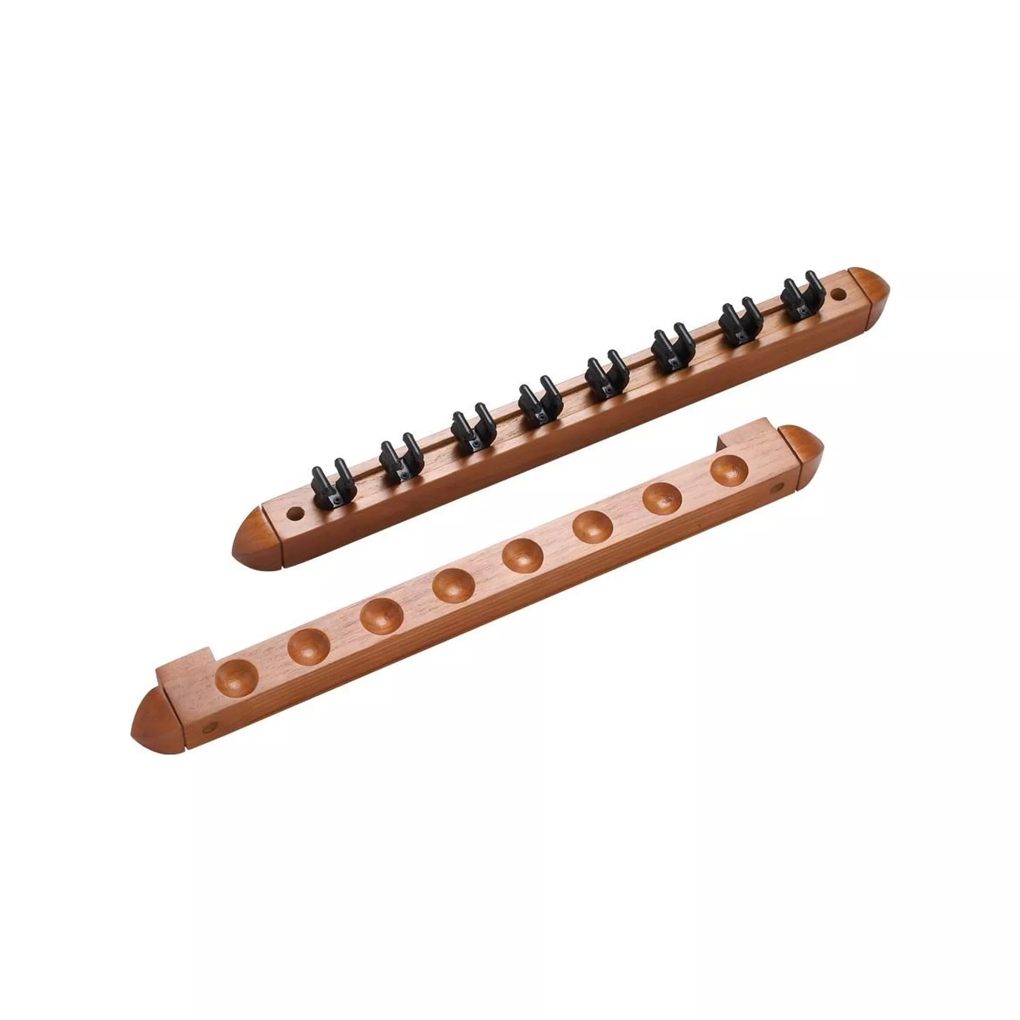 8 CUE WALL RACK 2 PIECE WITH CLIPS For Sale – Game Room Gorilla