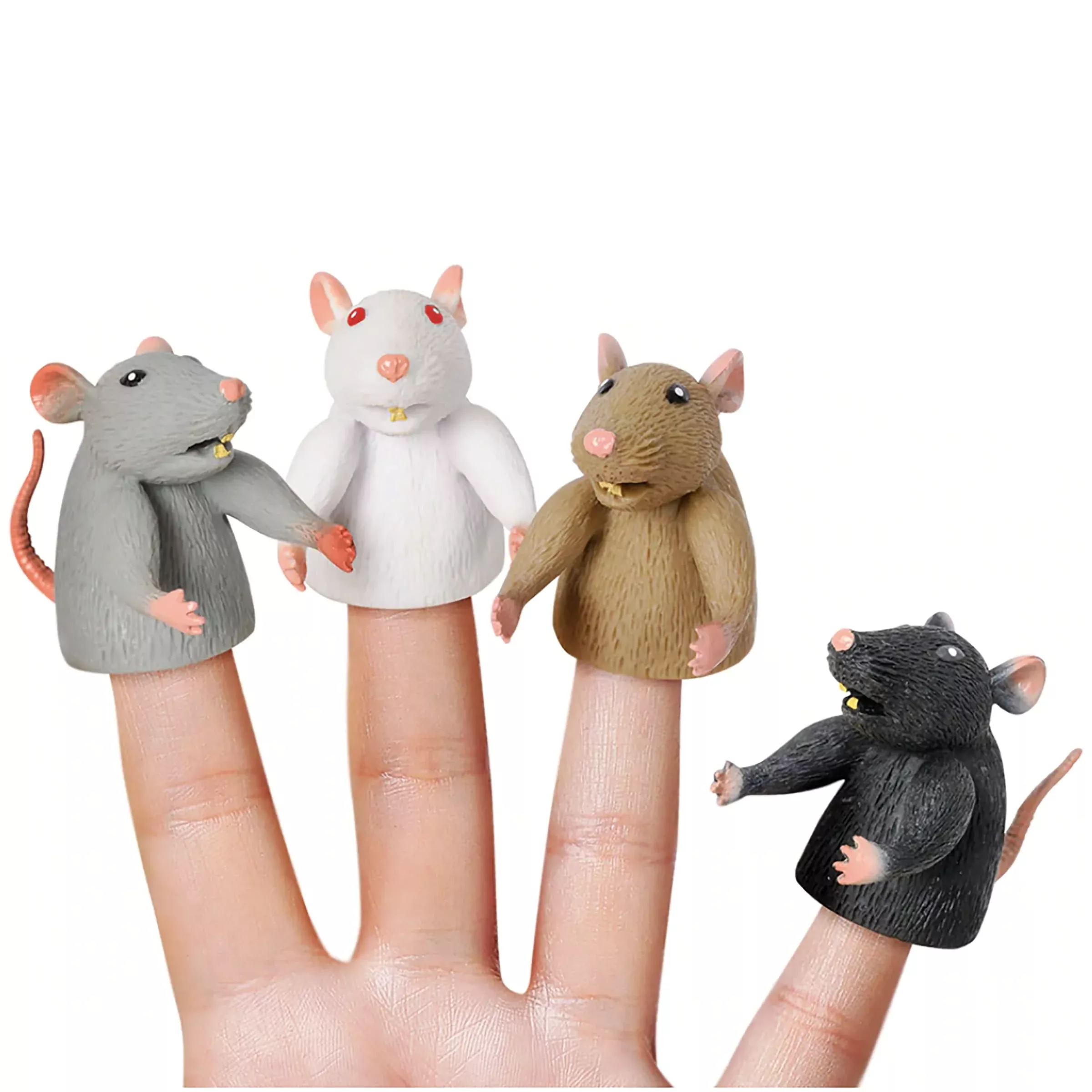 Accoutrements Finger Rats - Soft Vinyl Party Props - One-Size