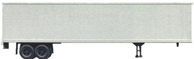 Accurail 9981 HO Scale 45' Trailer Undecorated Aluminum Kit