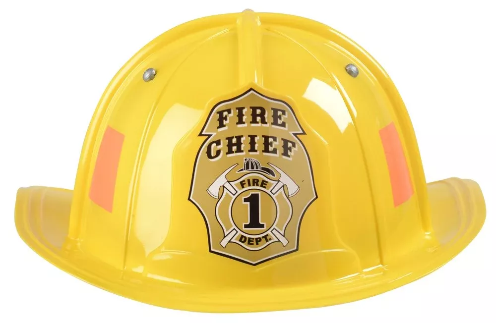 Aeromax Jr. Yellow Fire Fighter Helmet Adjustable Youth Size 3-12