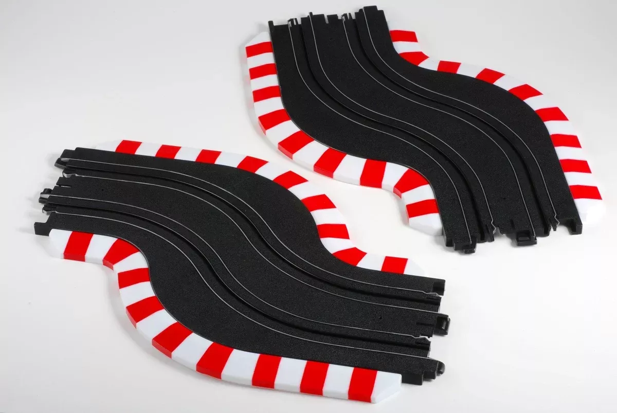 AFX Racing 70617 Slot Car Track Left and Right Chicane Set