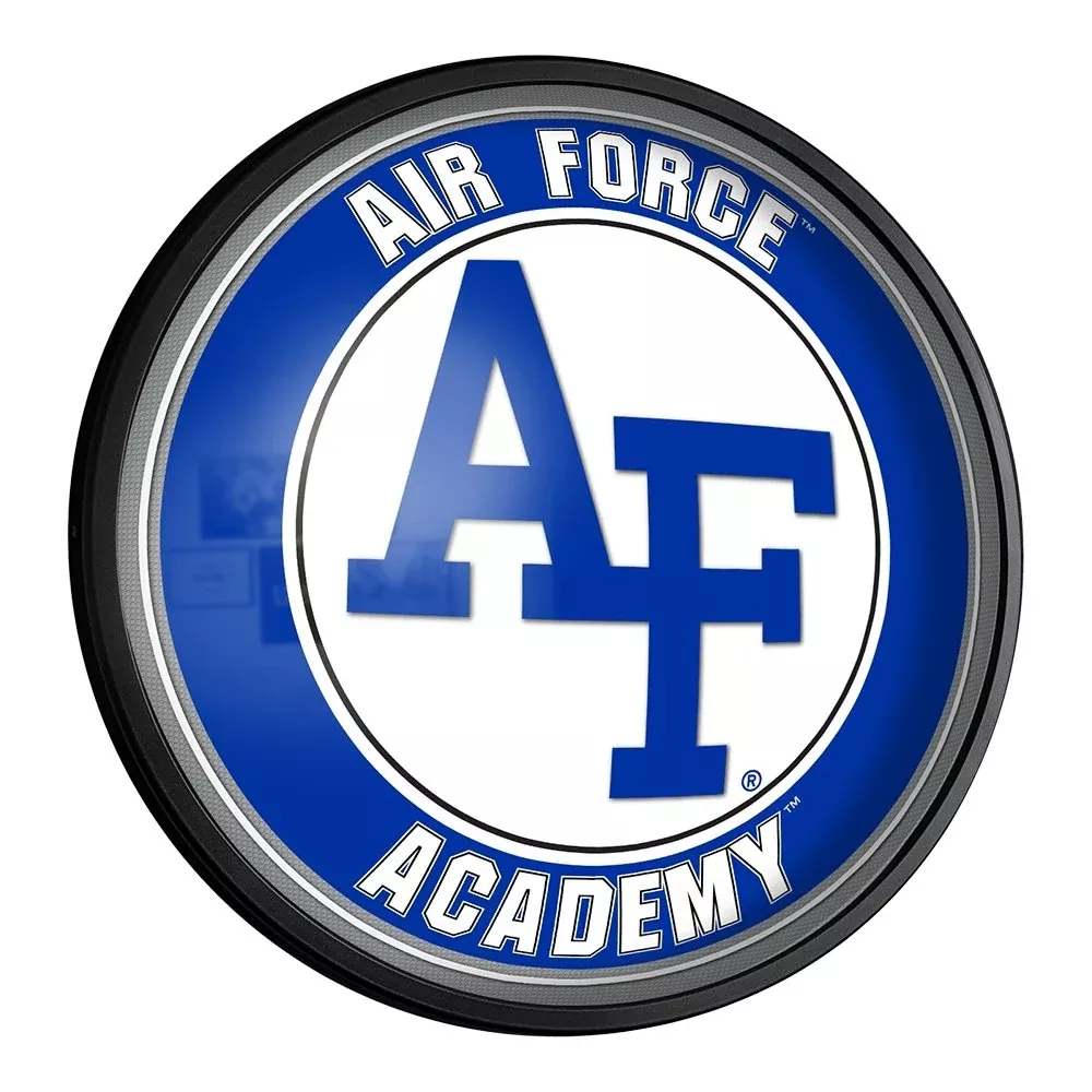 Air Force Falcons: Round Slimline Lighted Wall Sign