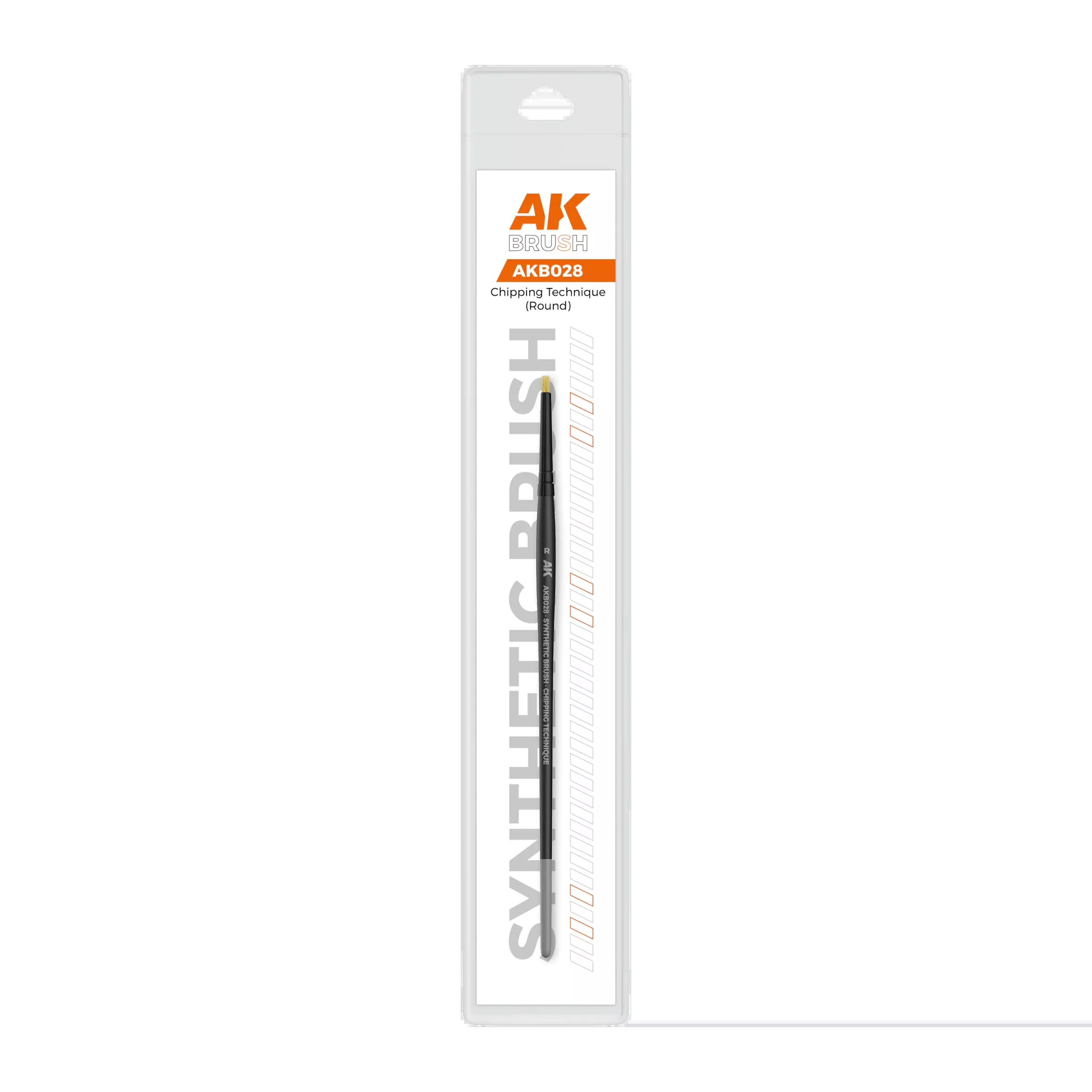 AK Brush: AKB028 Chipping Technique (Round)