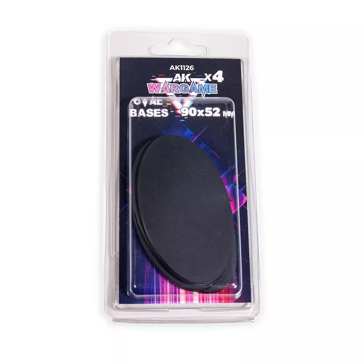 AK1126: Oval Bases 90X52mm x4 Units