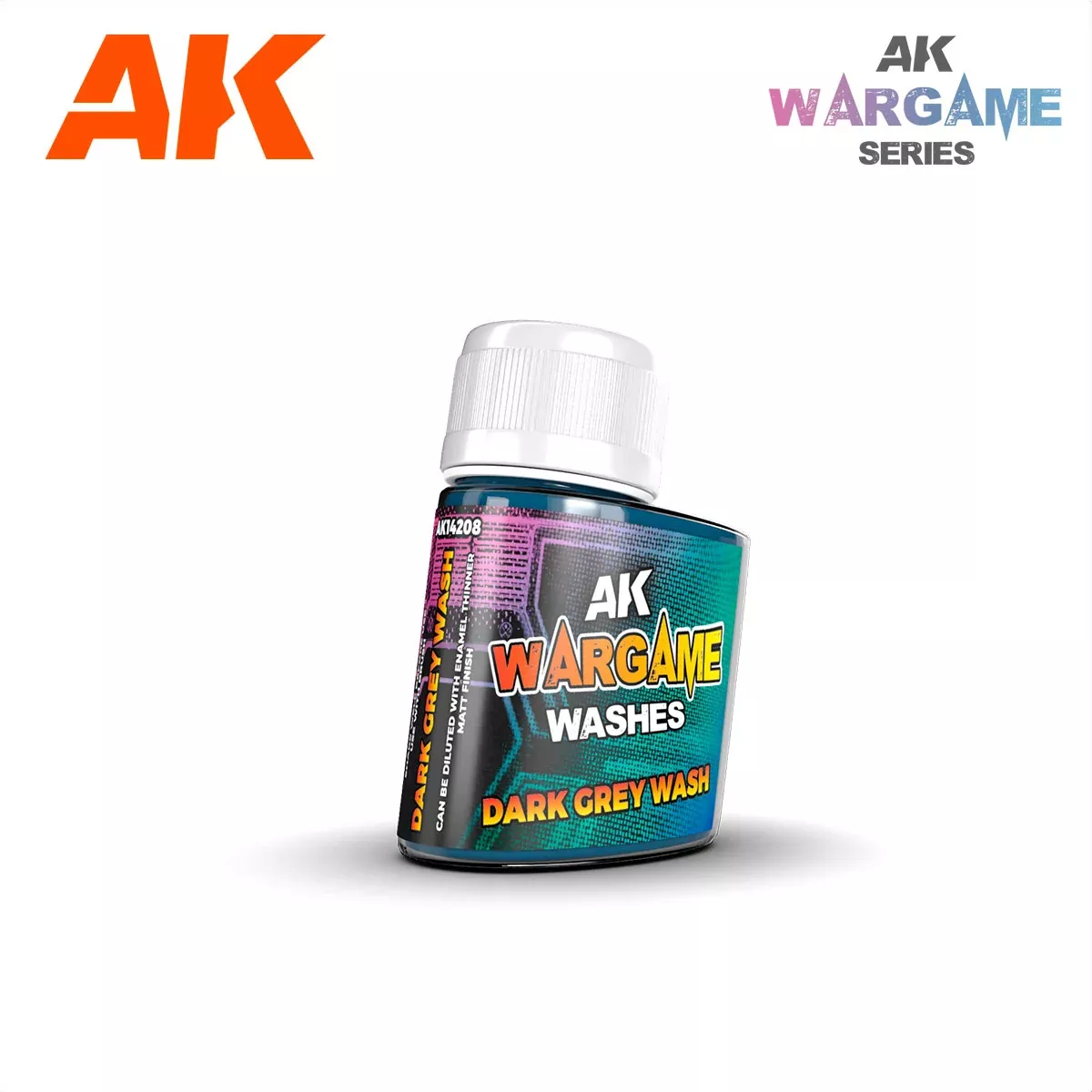 AK14208: Wargame Washes Dark Grey Wash (35mL)