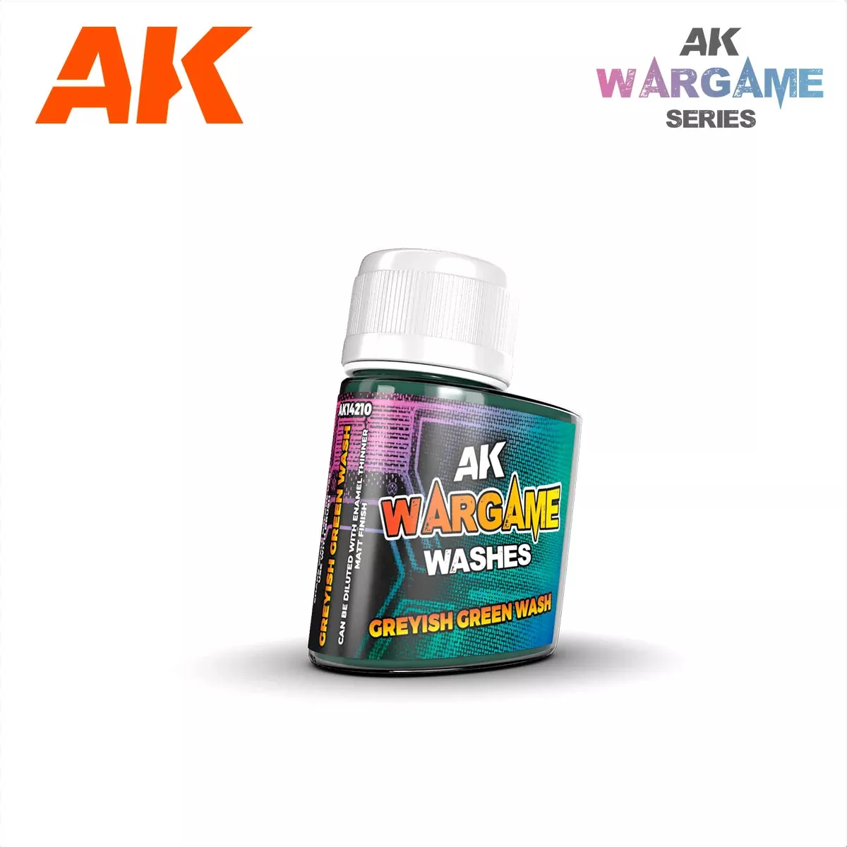 AK14210: Wargame Washes Greyish Green Wash (35mL)