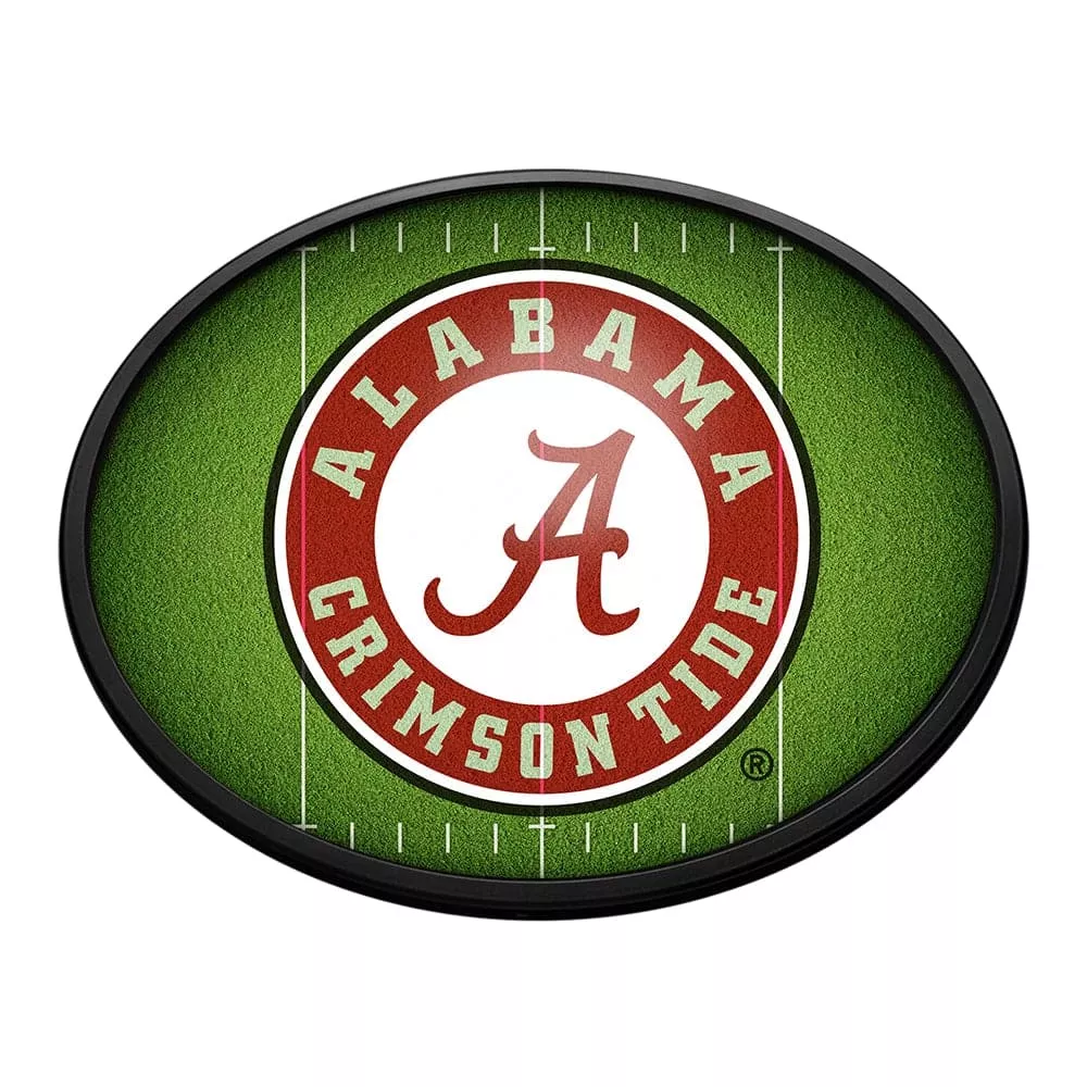 Alabama Crimson Tide: On the 50 - Oval Slimline Lighted Wall Sign