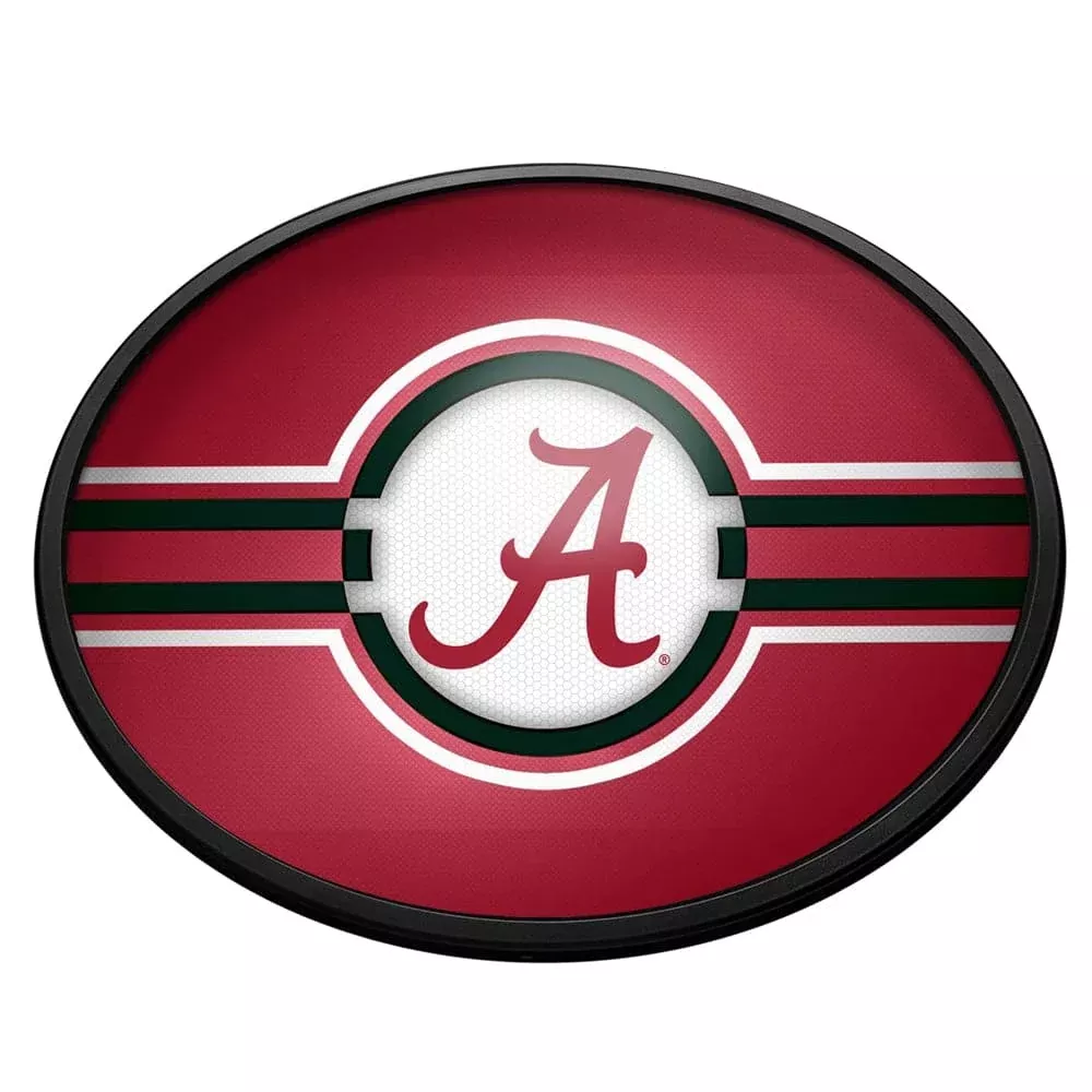 Alabama Crimson Tide: Oval Slimline Lighted Wall Sign