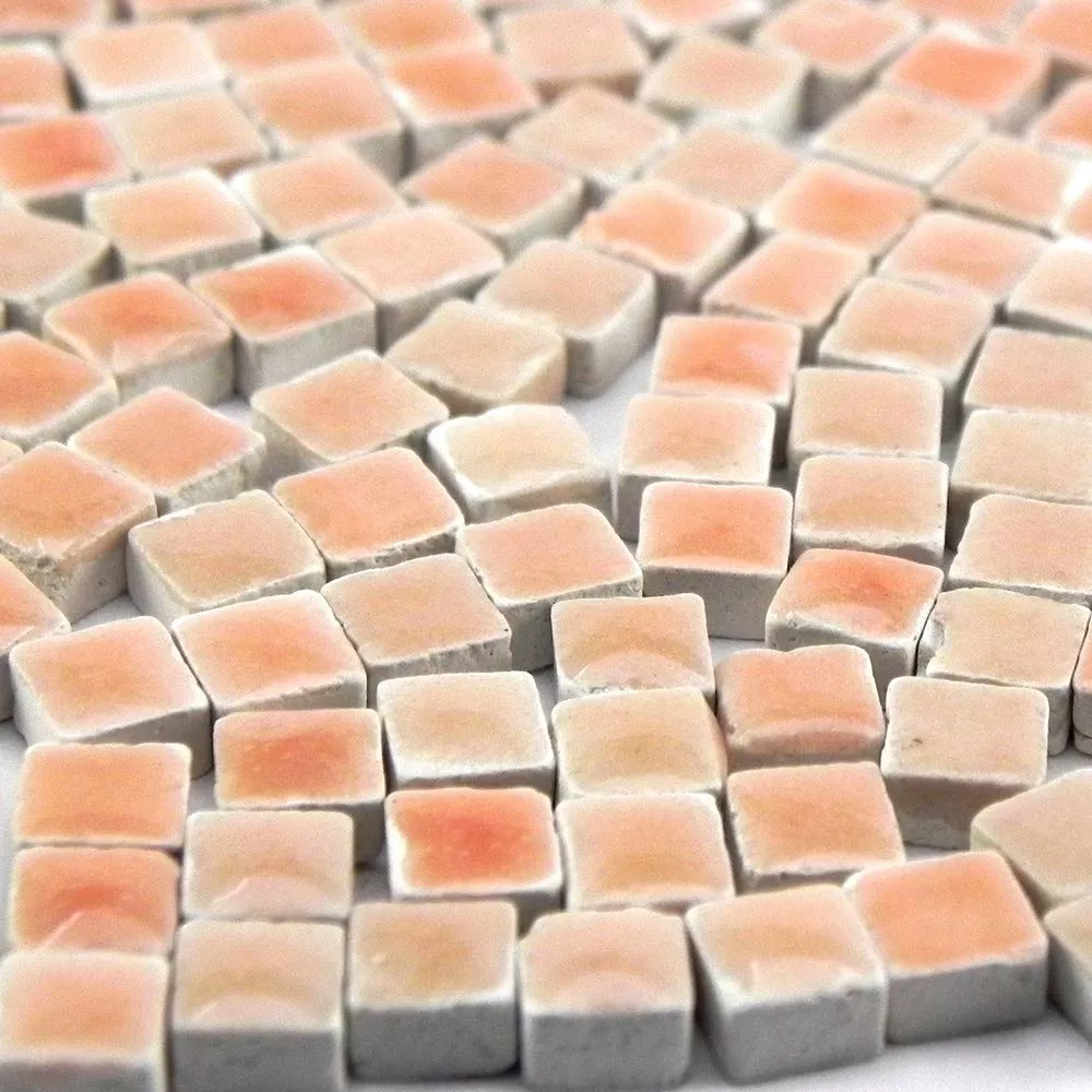 ALEA Mosaic Tiles for Micro Mosaics, Ceramic, Light Pink, 250 Pieces
