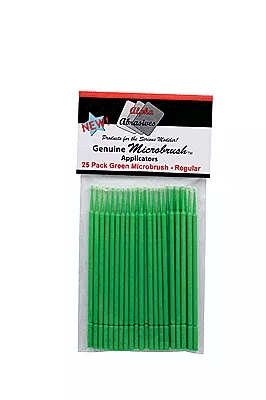Alpha MicroBrush 1302 Green Regular Applicators 25 Pack
