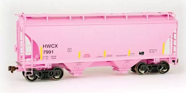 American Limited Models 2035 HO Scale Trinity 3281 2-Bay Covered Hopper Halliburton HWCX 7991