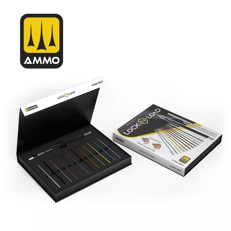 AMMO BY MIG 8349 LOCK 'N LOAD - Weathering Rechargeable Technical Pencil