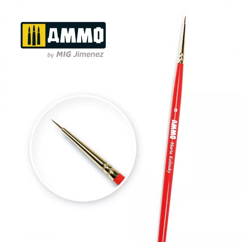 Ammo Mig: Marta Kolinsky Brush - Size 0
