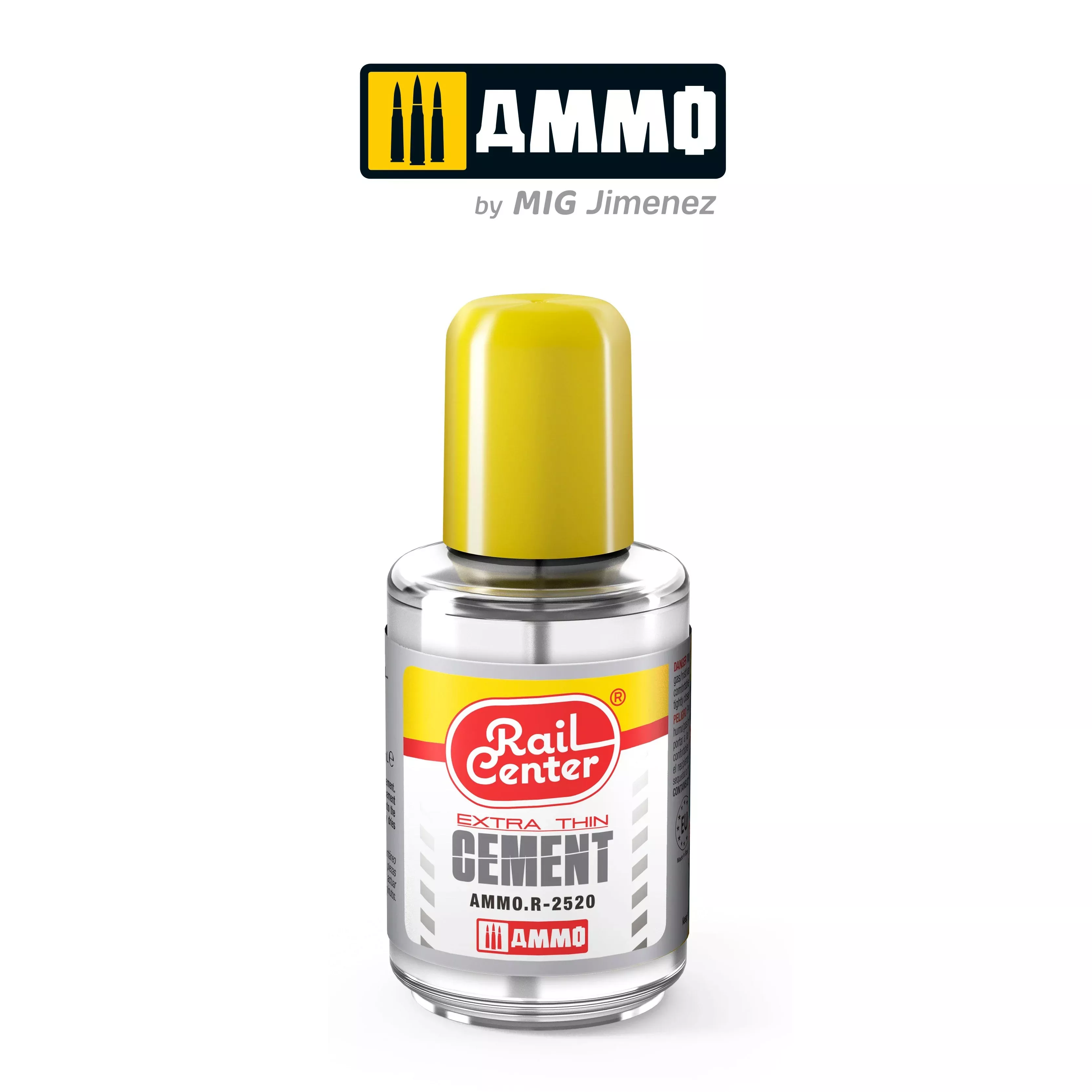 Ammo Mig Rail Center Extra Thin Cement (30ml Jar With Brush Applicator