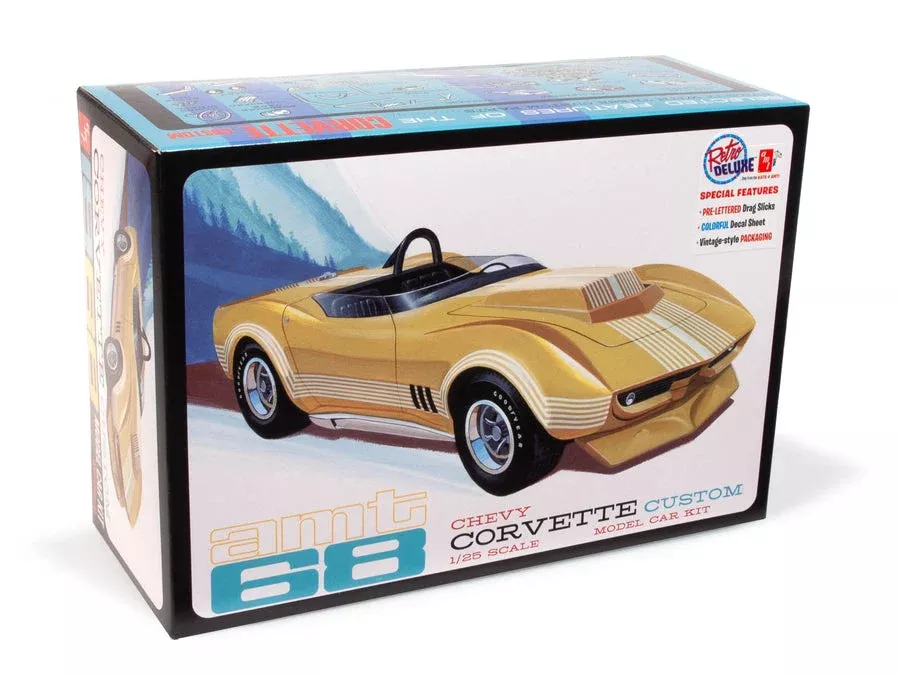 amt 1236 1/25 1968 Chevy Corvette Custom Car Kit