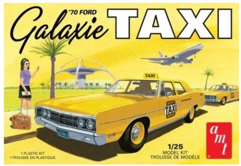 AMT 1243 1/25 1970 FORD GALAXIETAXI