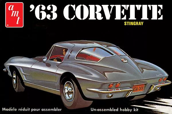 amt 861 1/25 1963 Chevy Corvette Sting Ray Car