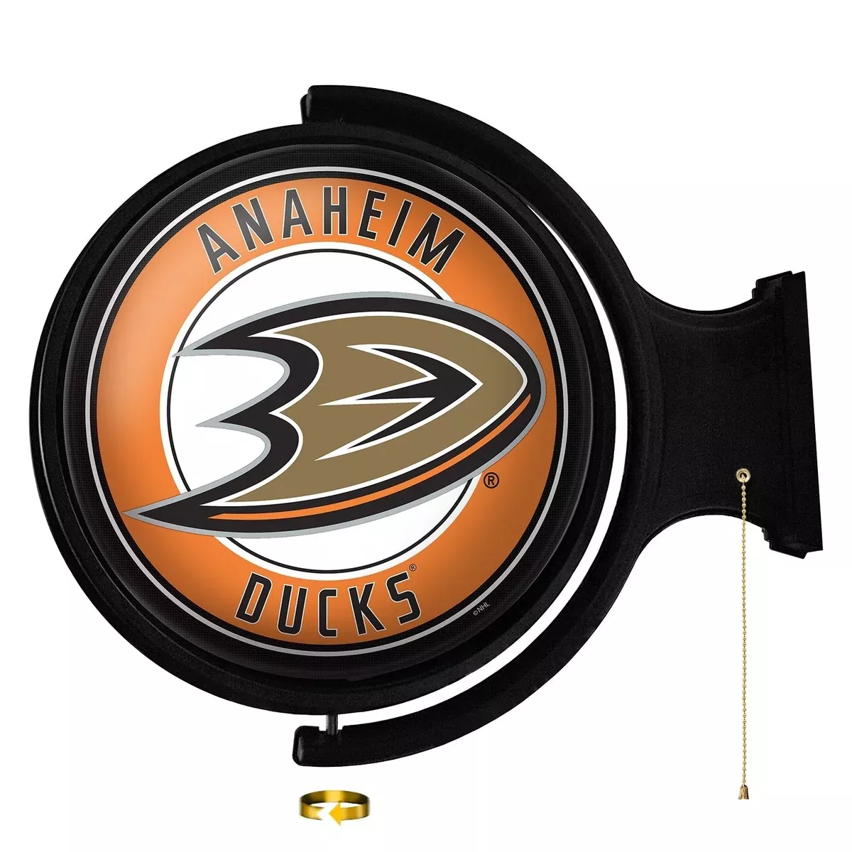 Anaheim Ducks: Original Round Rotating Lighted Wall Sign