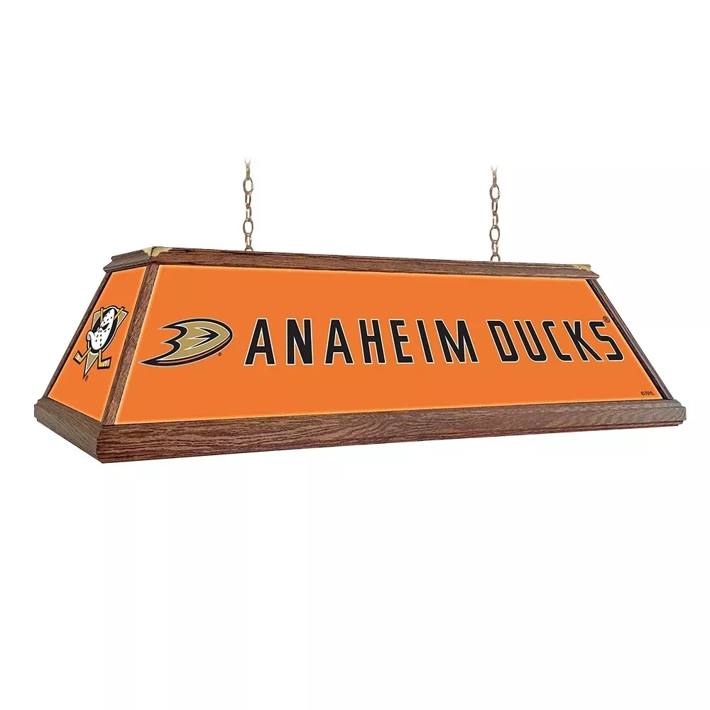 Anaheim Ducks: Premium Wood Pool Table Light