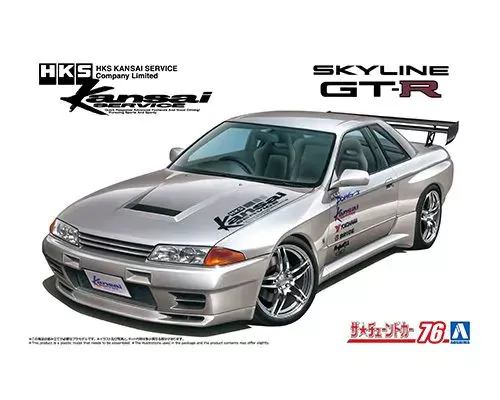 Aoshima 20497 1/24 Tuned Car #76 HKS Kansai BNR32 Skyline GT-R ’90 (Nissan)