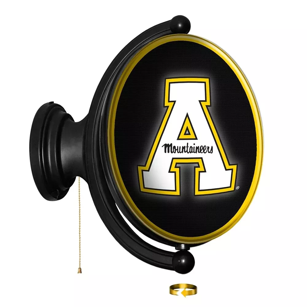 Appalachian State Mountaineers: Original Oval Rotating Lighted Wall Sign