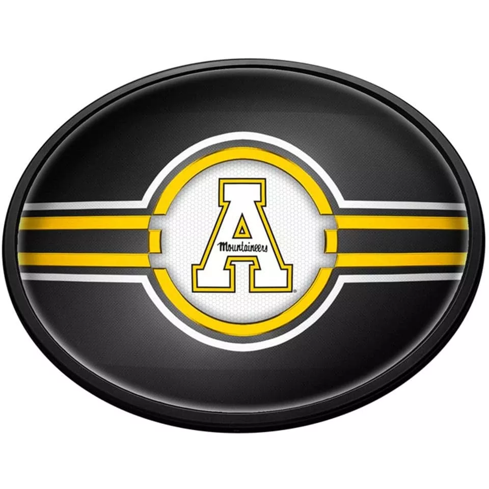 Appalachian State Mountaineers: Original Round Slimline Lighted Wall Sign