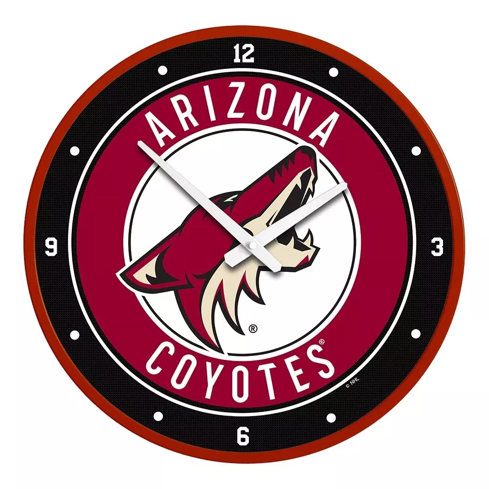 Arizona Coyotes: Modern Disc Wall Clock