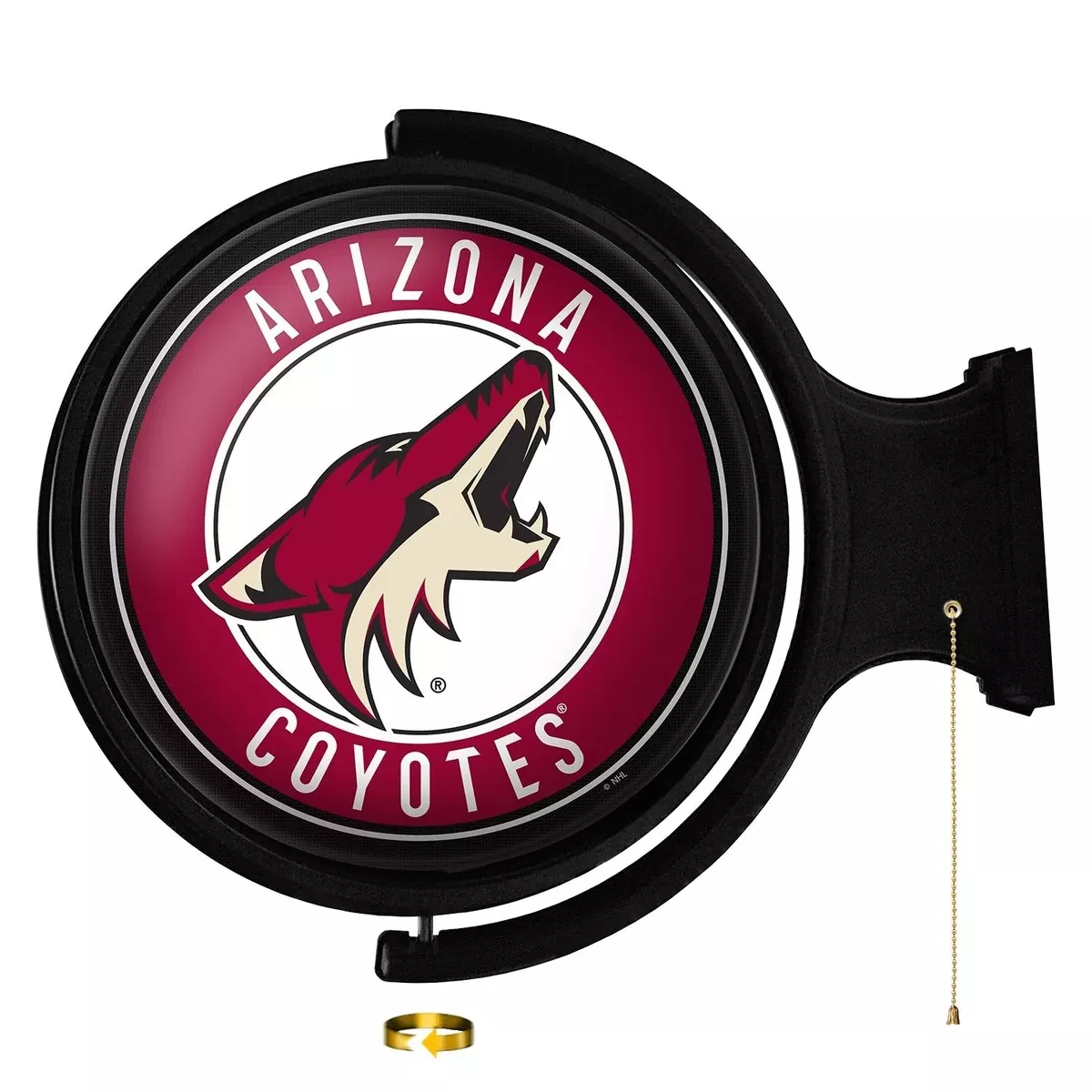 Arizona Coyotes: Original Round Rotating Lighted Wall Sign