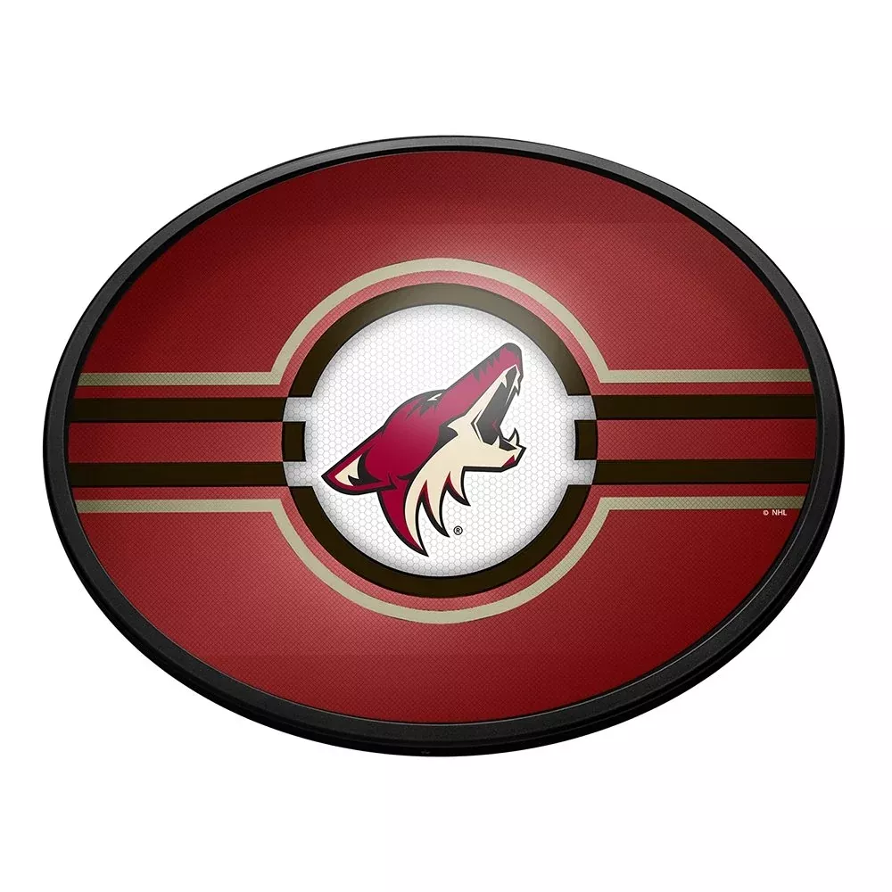 Arizona Coyotes: Oval Slimline Lighted Wall Sign