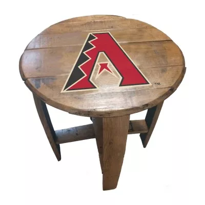 Arizona Diamondbacks Oak Barrel Table For Sale – Game Room Gorilla