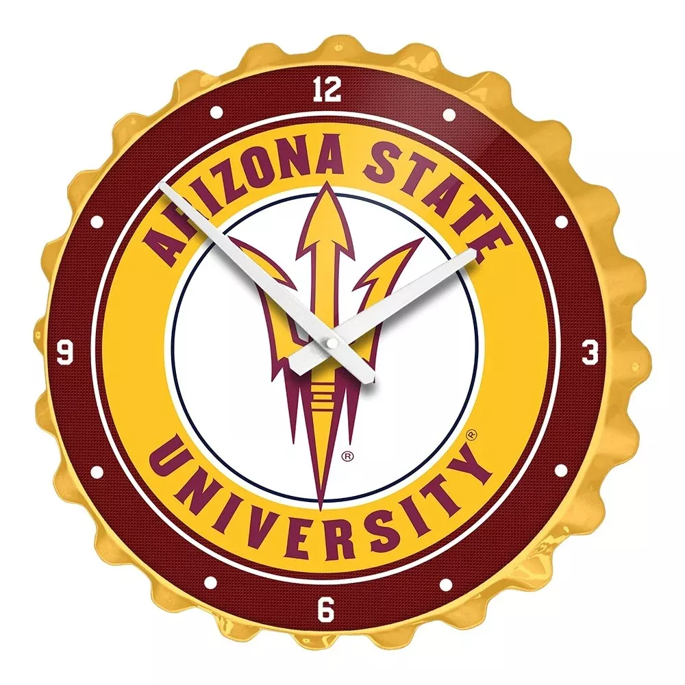 Arizona State Sun Devils: Bottle Cap Wall Clock