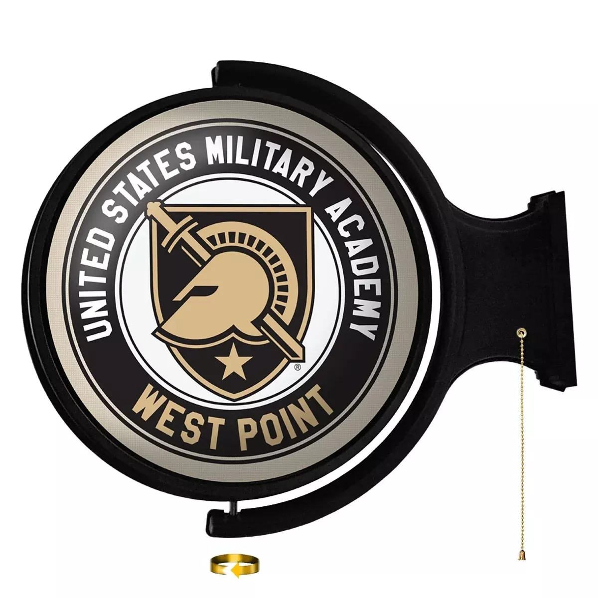 Army Black Knights: Athena's Helmet - Original Round Rotating Lighted Wall Sign