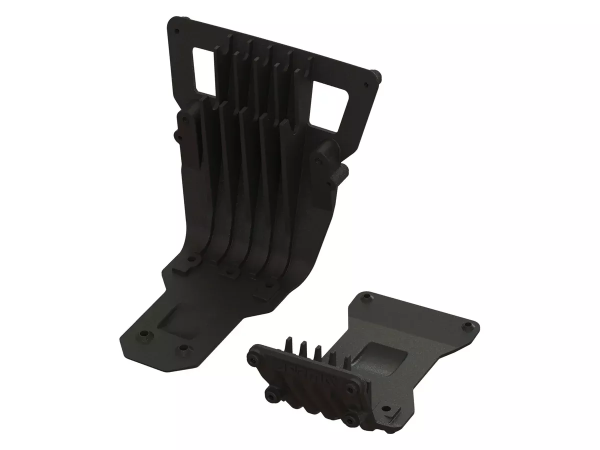 ARRMA ARA320688 Front and Rear Skid Plates for FIRETEAM 6S