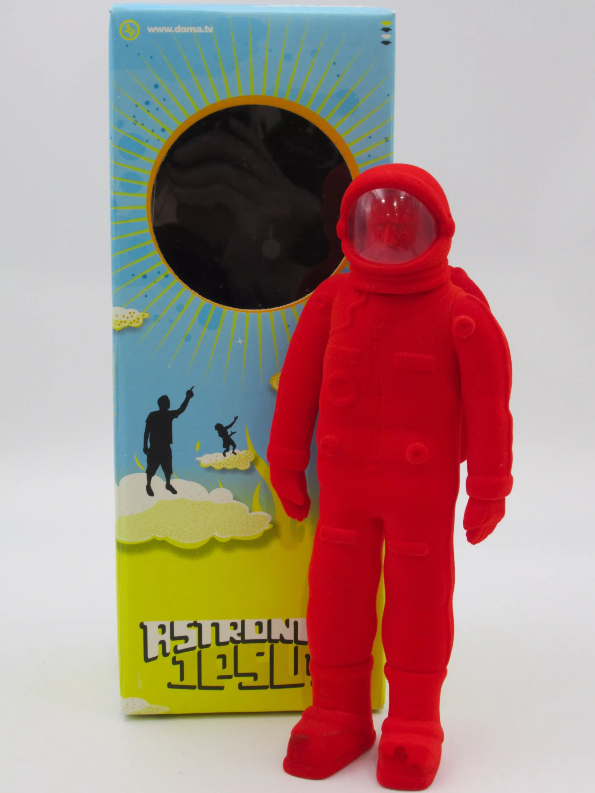 ASTRONAUT JESUS Red Flocked Figure - Doma/adFunture Workshop (2004) Li