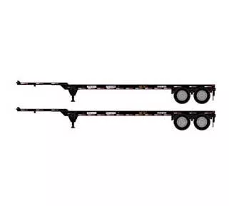 Athearn 14300 HO Scale 40' Container Chassis Mitsui OSK Lines TLXZ 2 Pack
