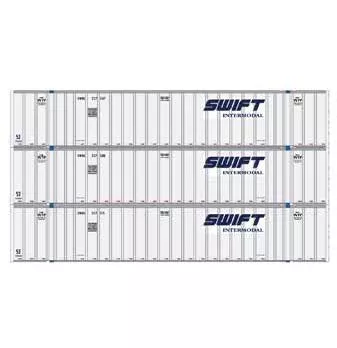 Athearn 17306 N Scale 53' Stoughton Intermodal Container Swift SWRU 3 Pack #1