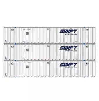 Athearn 17307 N Scale 53' Stoughton Intermodal Container Swift SWRU 3 Pack #2