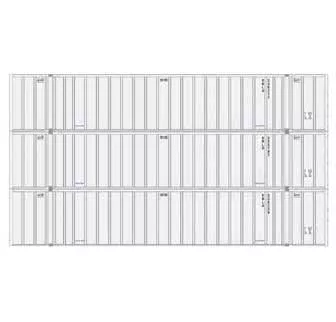 Athearn 17312 N Scale 53' Stoughton Intermodal Container Schneider National SNLU 3 Pack #1